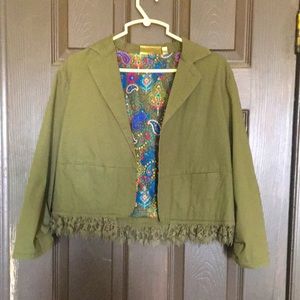 Youth crop blazer